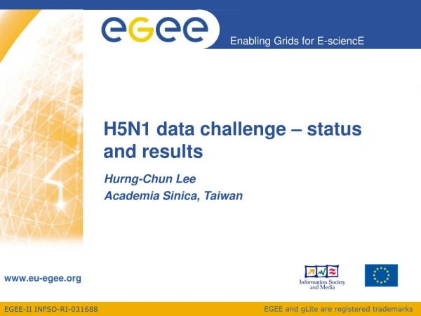 H5N1 data challenge – status and results