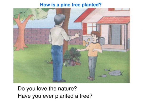 Do you love the nature? Have you ever planted a tree?