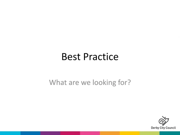 Best Practice