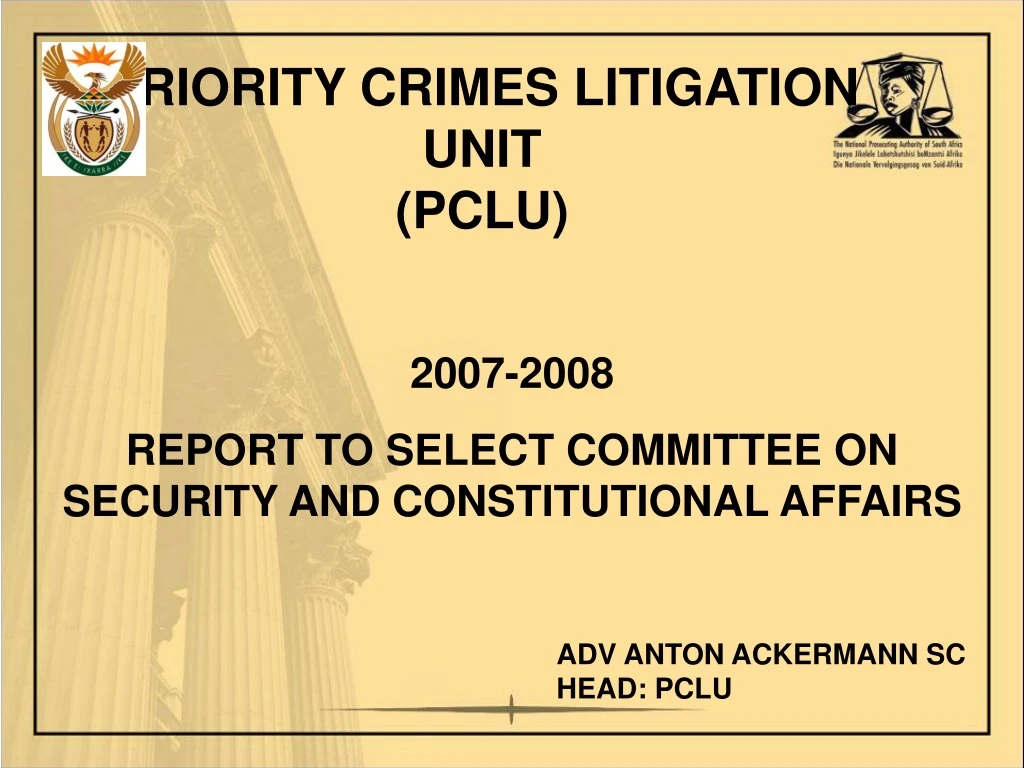 priority crimes litigation unit pclu