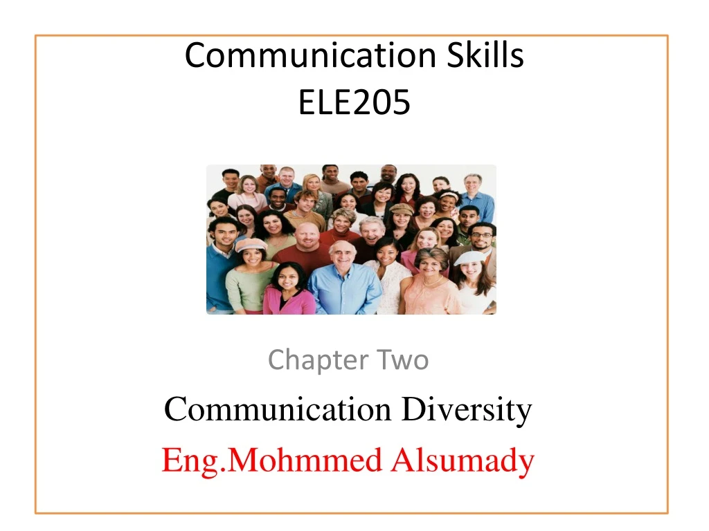 communication skills ele205