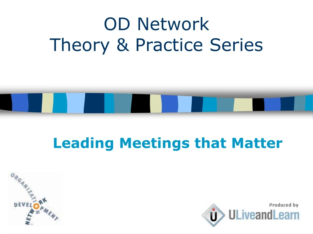 od network theory practice series