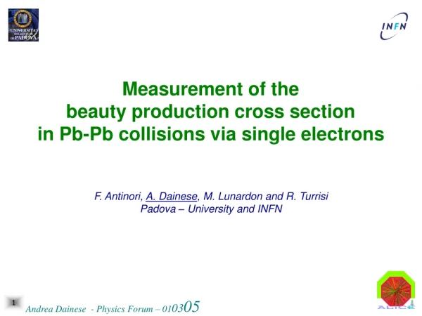 Measurement of the beauty production cross section in Pb-Pb collisions via single electrons