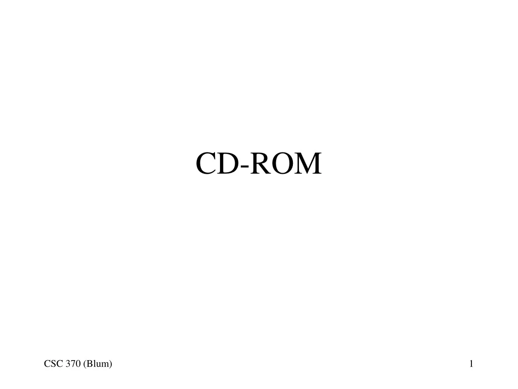 cd rom