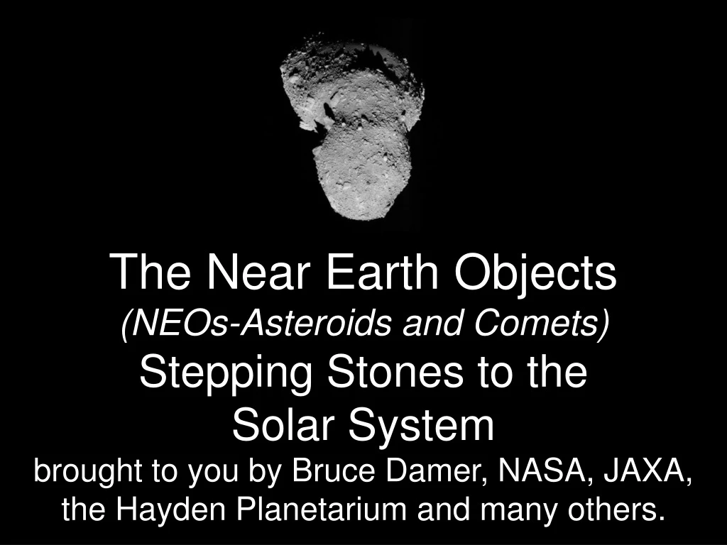 the near earth objects neos asteroids and comets