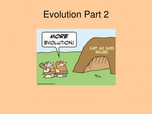 Evolution Part 2