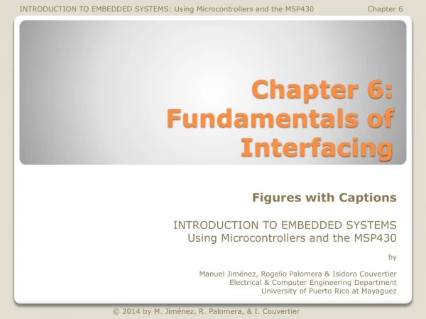 Chapter 6: Fundamentals of Interfacing