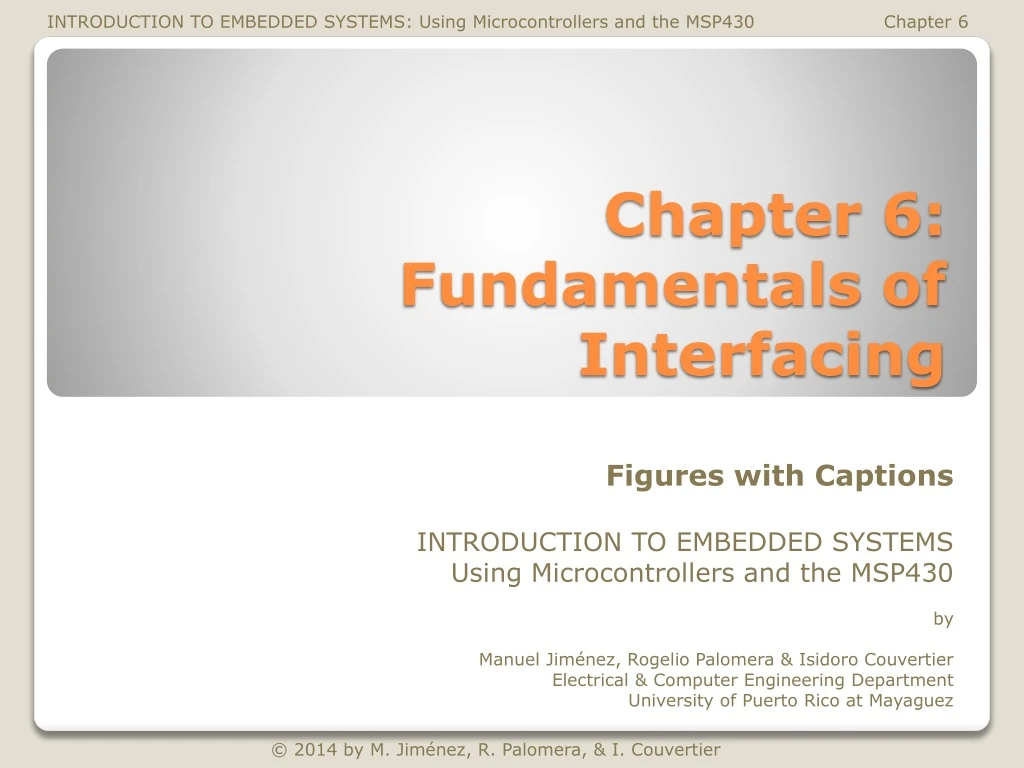 chapter 6 fundamentals of interfacing