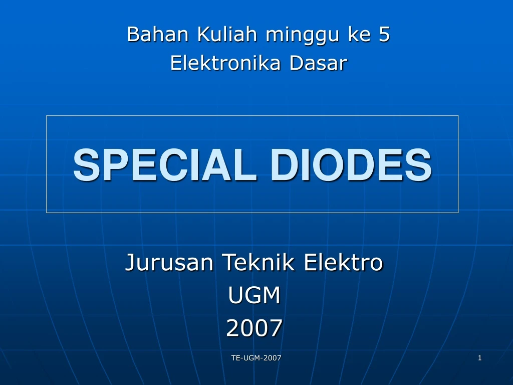 special diodes