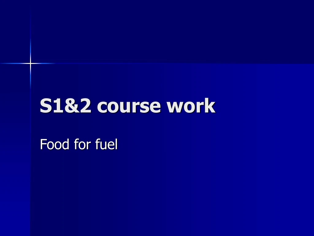 s1 2 course work