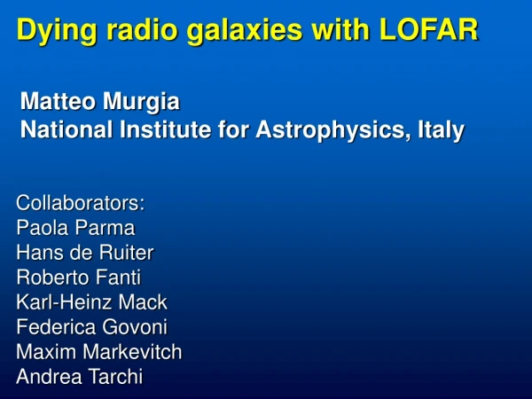 Dying radio galaxies with LOFAR