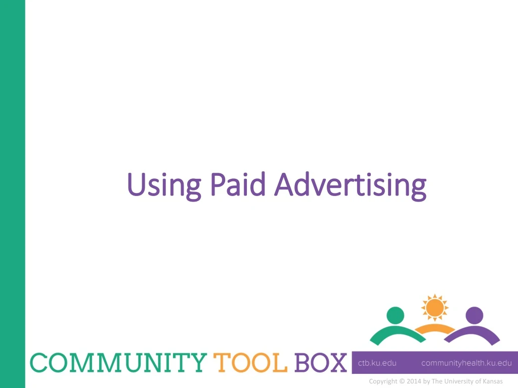 using paid advertising