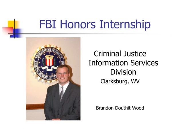 FBI Honors Internship