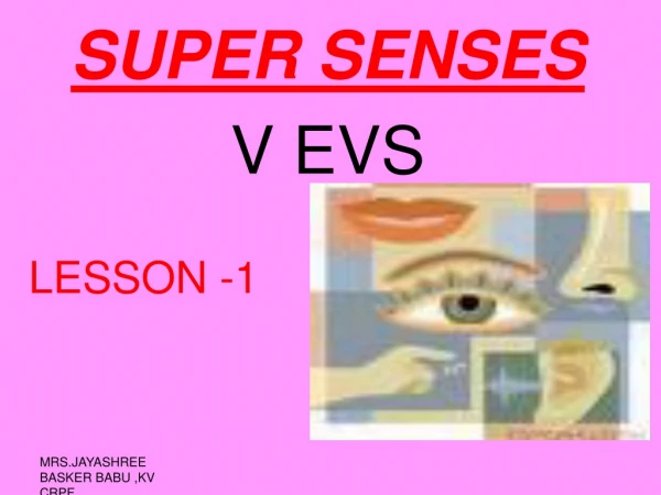 SUPER SENSES V EVS