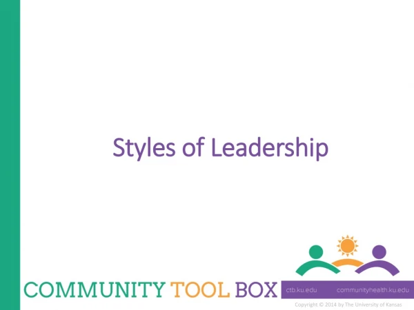 Styles of Leadership