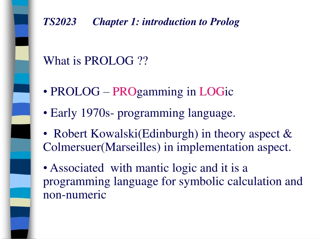 ts2023 chapter 1 introduction to prolog what