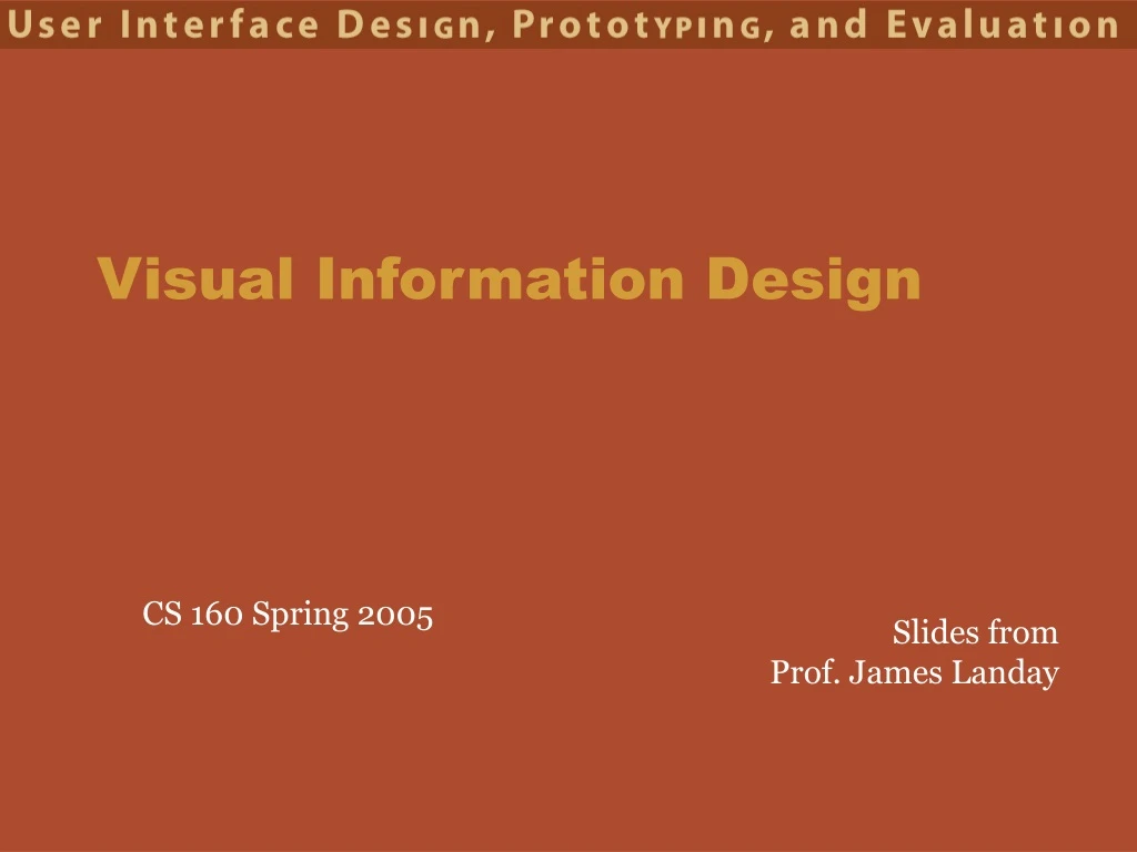 visual information design