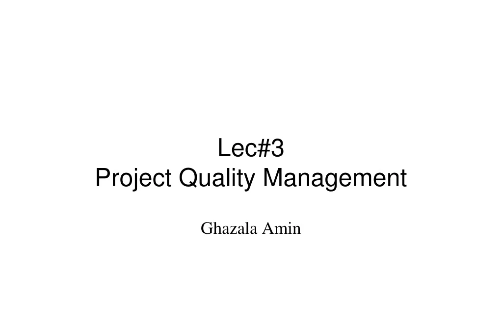 lec 3 project quality management