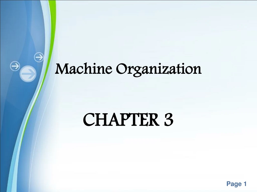 machine organization