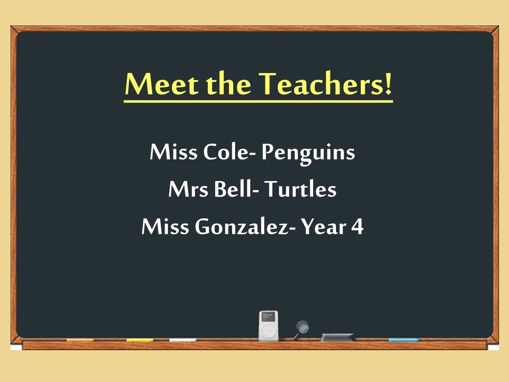 meet the teachers