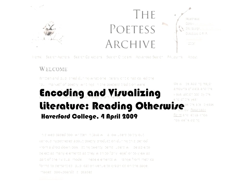 encoding and visualizing literature reading