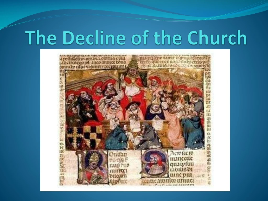 the decline of the church