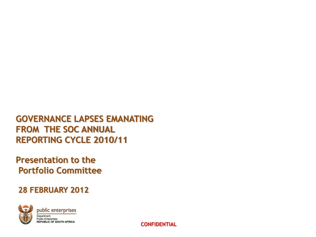 governance lapses emanating from the soc annual