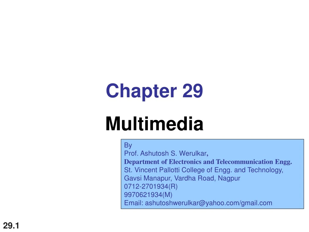chapter 29 multimedia
