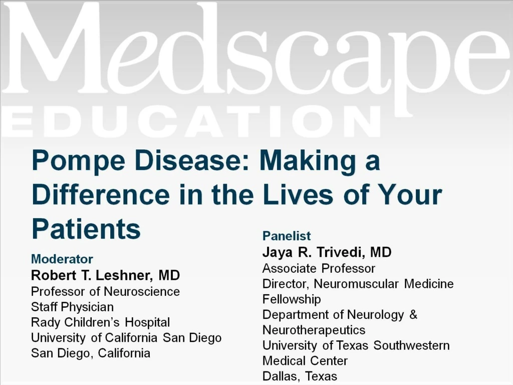 pompe disease making a difference in the lives of your patients