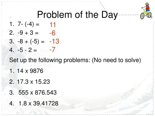 Problem of the Day