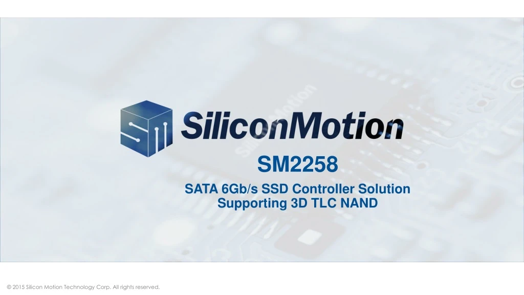 sm2258 sata 6gb s ssd controller solution
