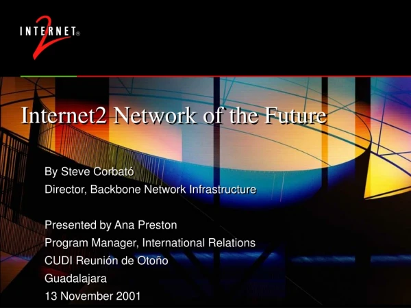 Internet2 Network of the Future