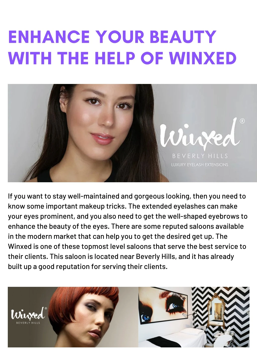 enhance your beauty with the help of winxed