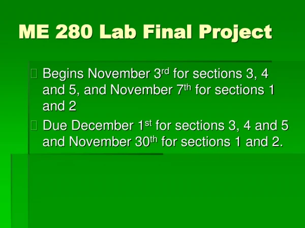 ME 280 Lab Final Project