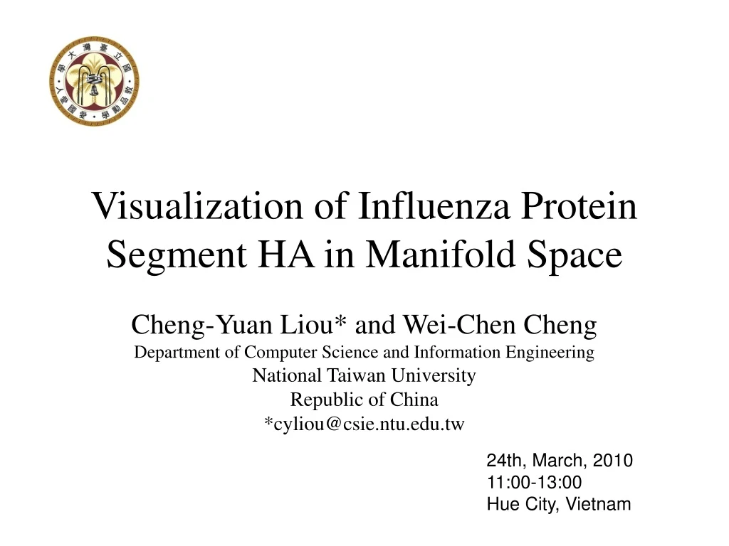 visualization of influenza protein segment