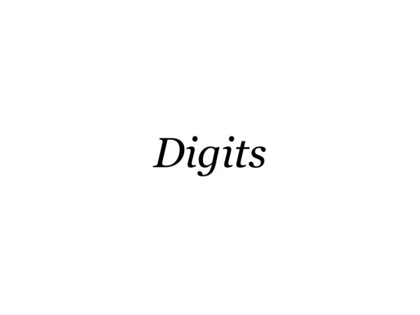 Digits