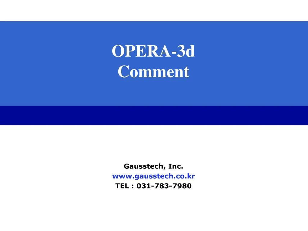 opera 3d comment