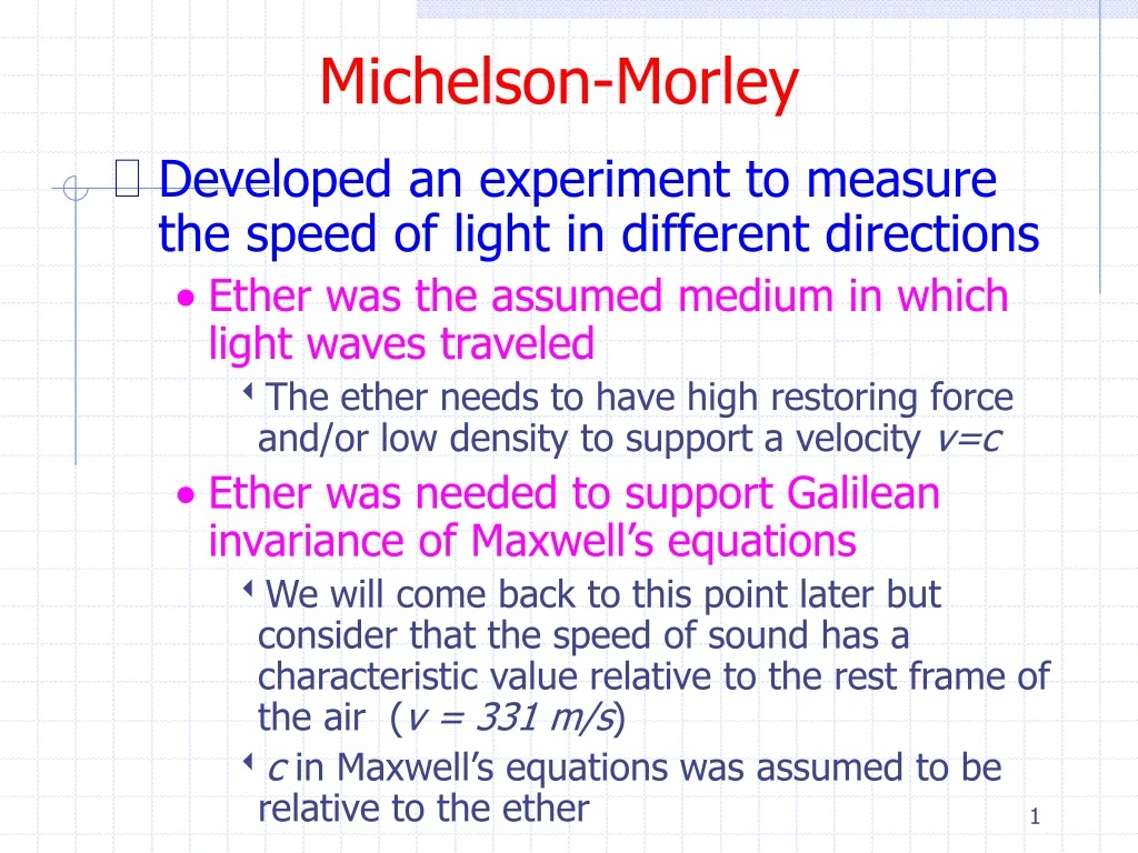 michelson morley