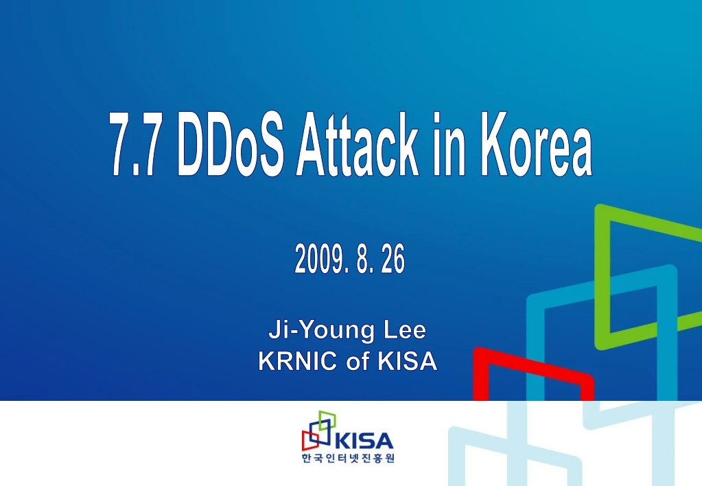 7 7 ddos attack in korea