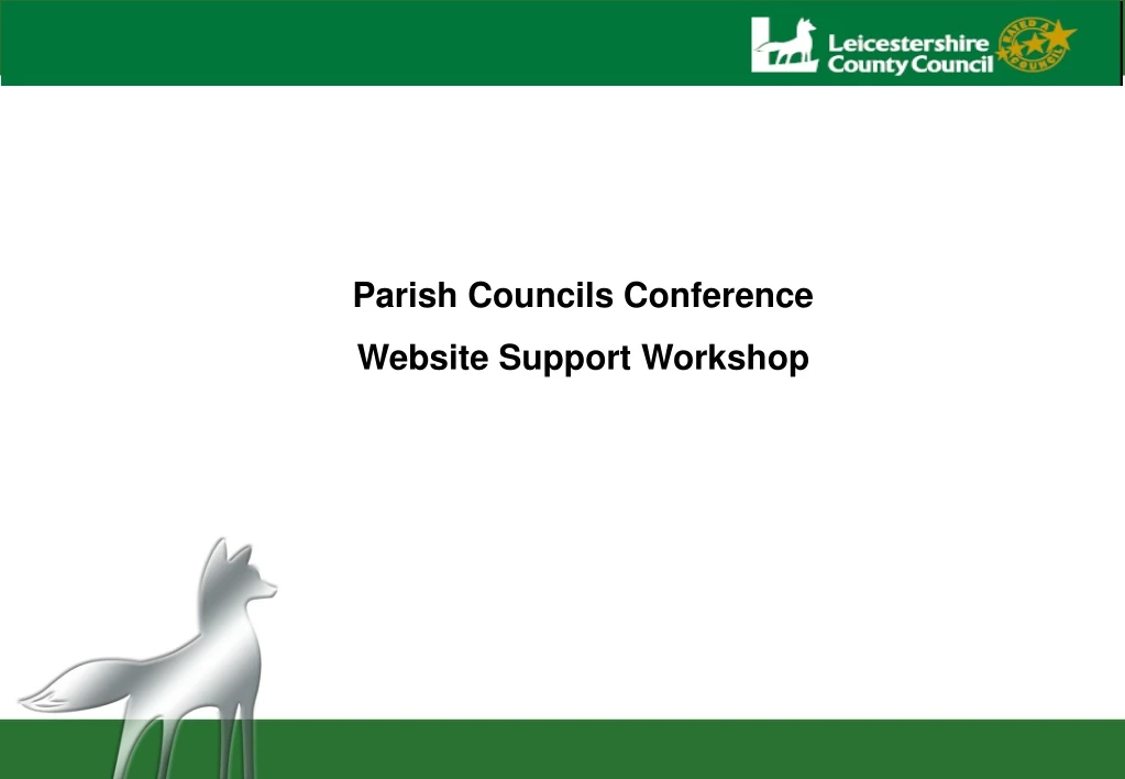 parish councils conference website support