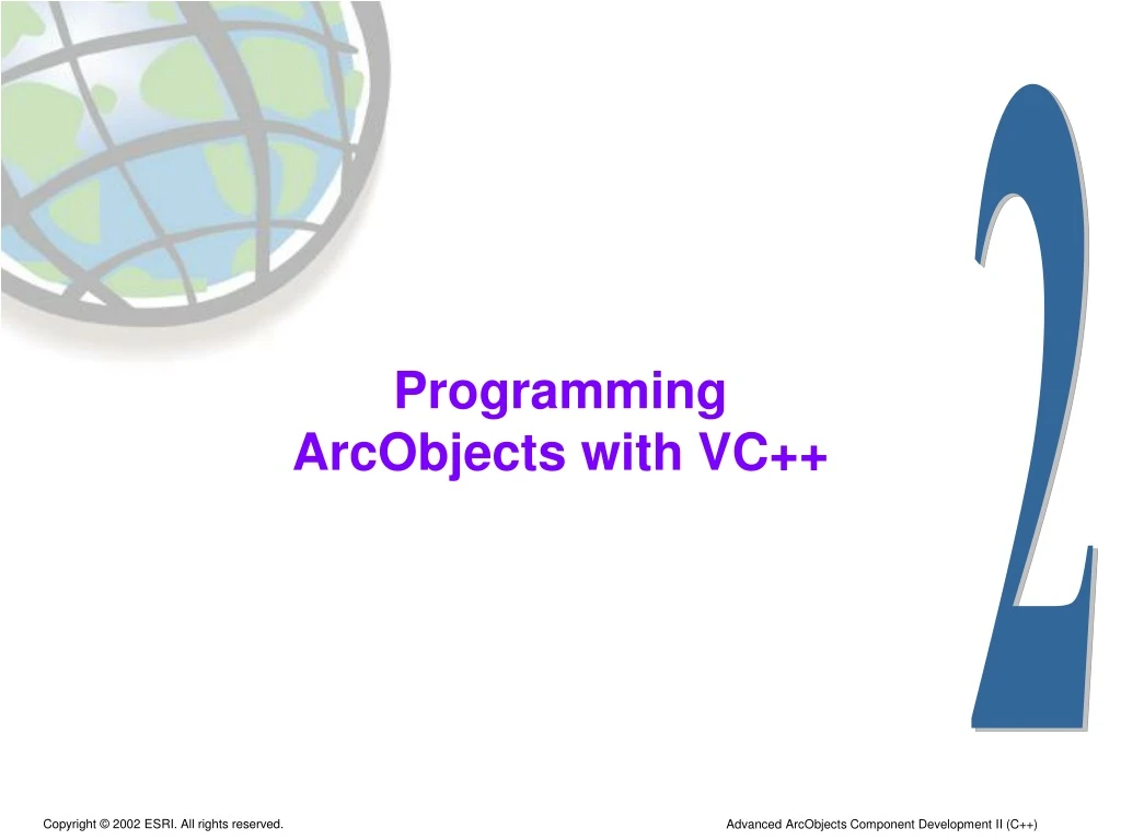 programming arcobjects with vc