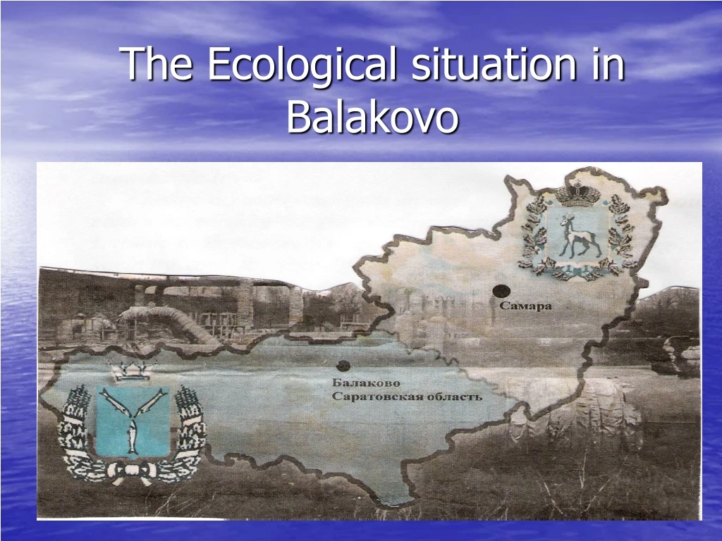 the ecological situation in balakovo