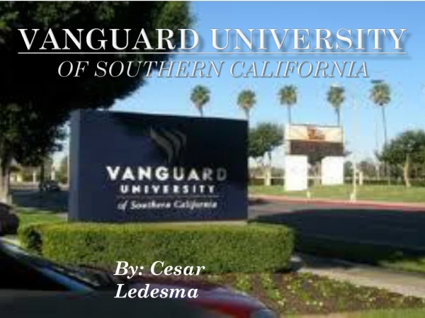 Vanguard University of southern California