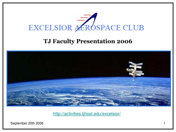 TJ Faculty Presentation 2006
