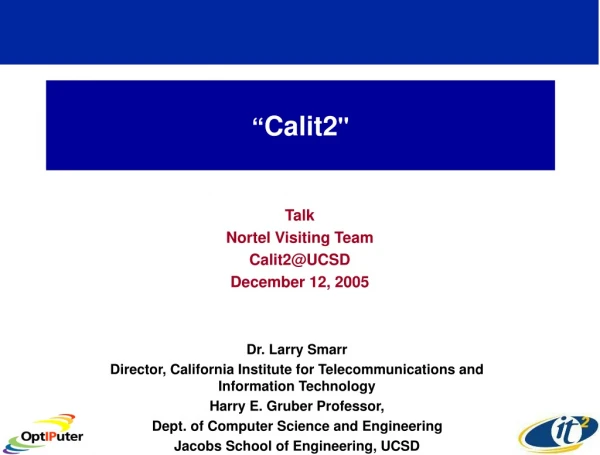 “ Calit2 &quot;