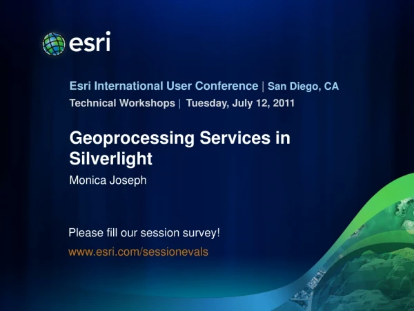 Geoprocessing Services in Silverlight