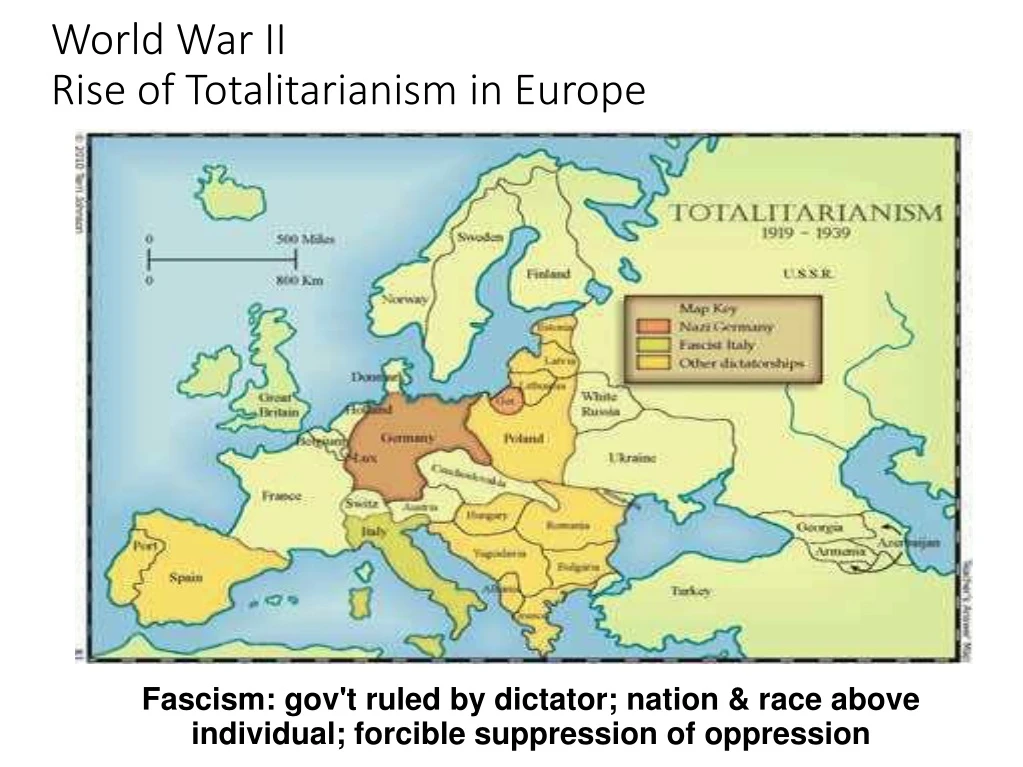 world war ii rise of totalitarianism in europe