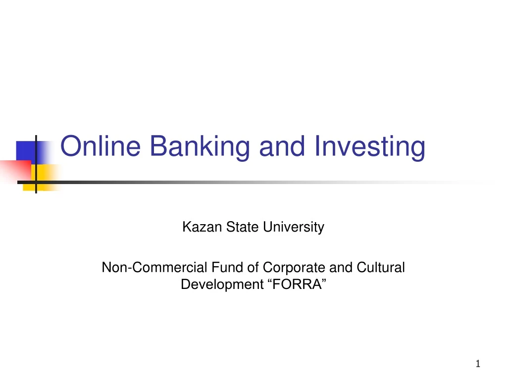 online banking and investing
