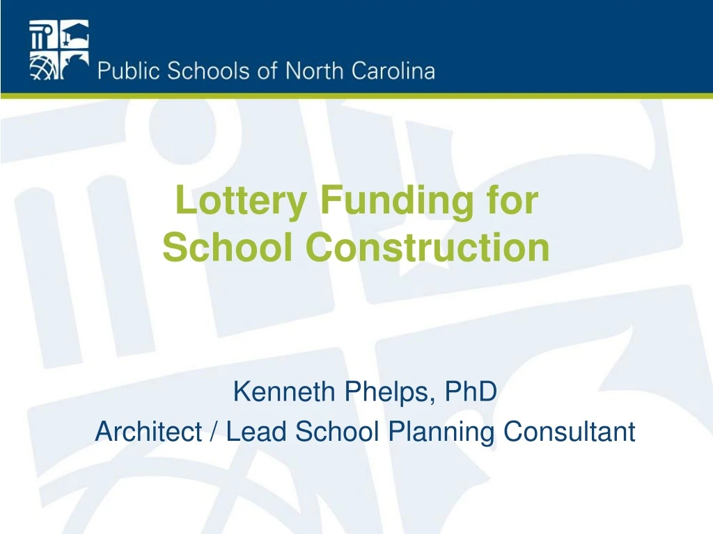 lottery funding for school construction