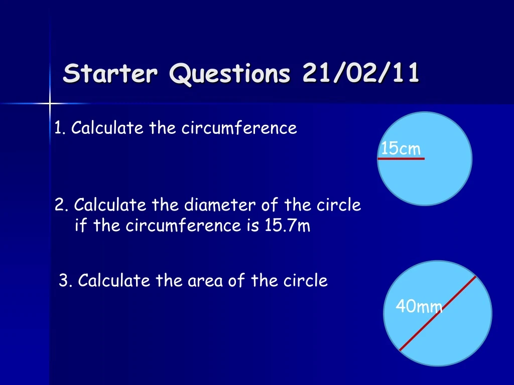 starter questions 21 02 11